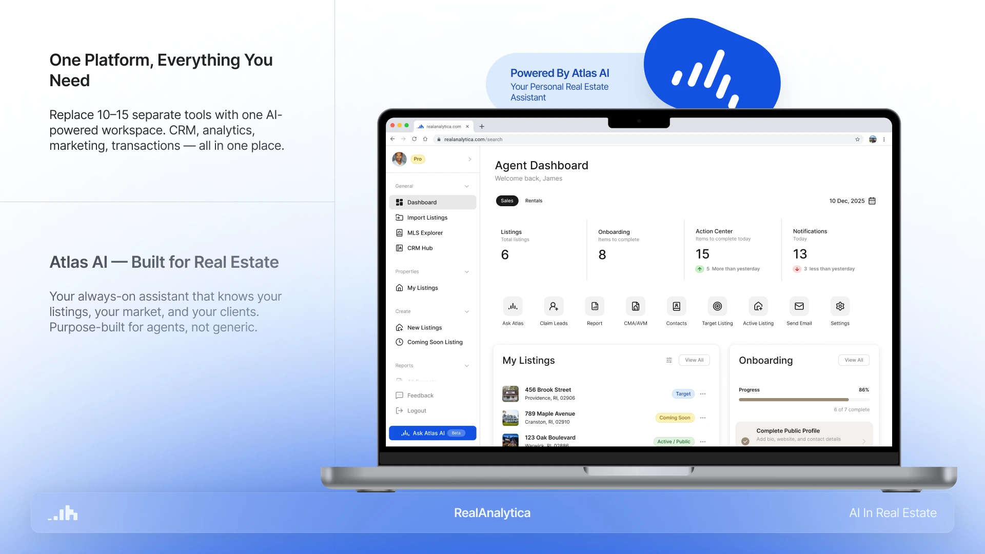 RealAnalytica AI-powered real estate platform